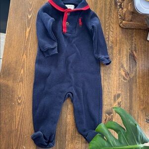 Ralph Lauren Navy Blue Baby One Piece